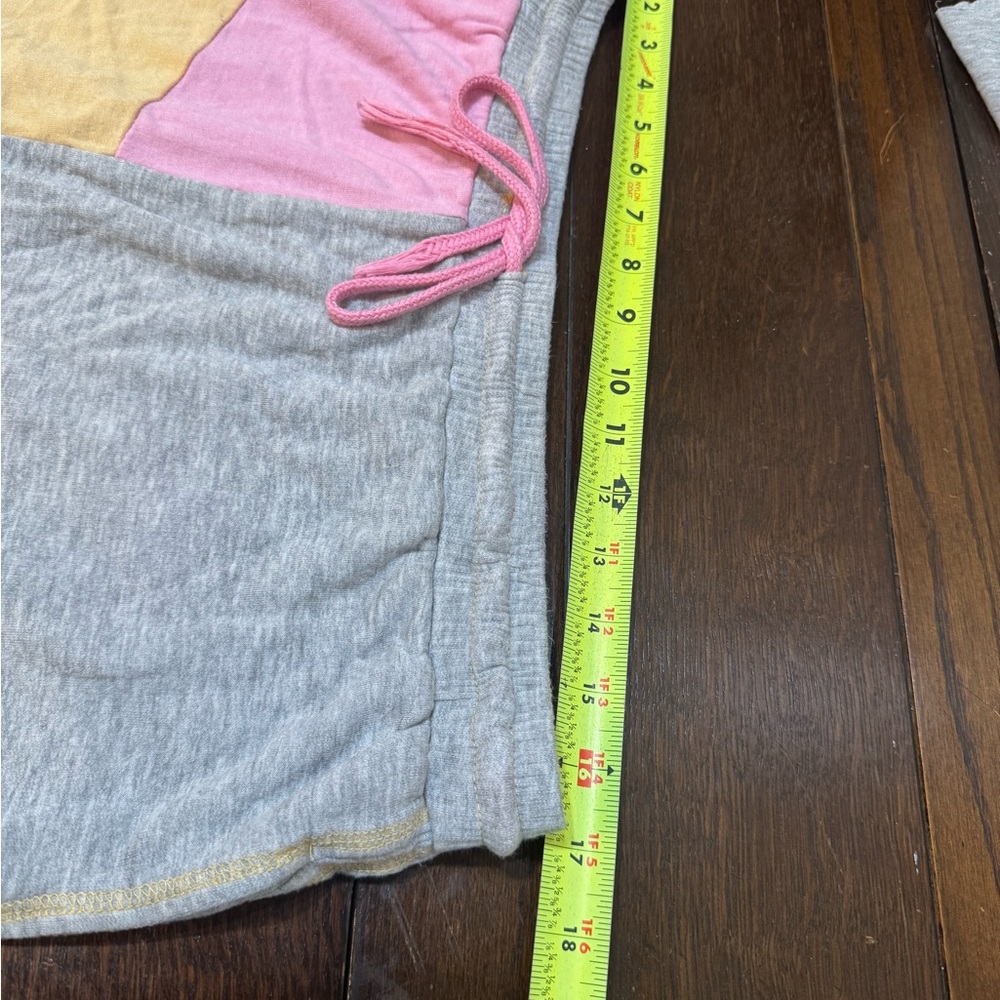 Colsie XL Loungewear Sleepwear Y2K Crop Patch Cut Off 2 Pc Shorts Top - Picture 5 of 13